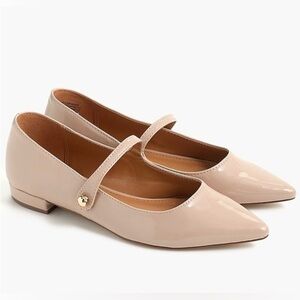 J. Crew Factory Mary Jane Pointy-toe flats Nude Women’s 9.5 Neutral Classic